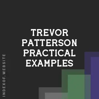 Trevor Patterson Practical Examples | Indexof