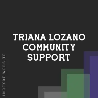 Triana Lozano Community Support | Indexof