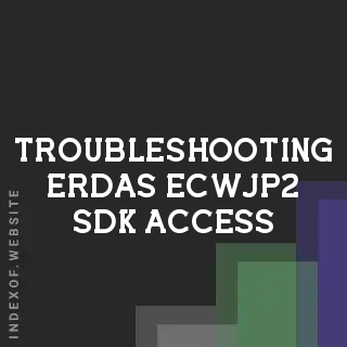 Troubleshooting ERDAS ECW/JP2 SDK Access and Implementation Issues