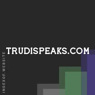 trudispeaks.com by Ricardo Abad site -  Indexof