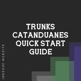 Trunks Catanduanes Quick Start Guide | Indexof