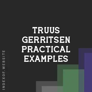 Truus Gerritsen Practical Examples | Indexof