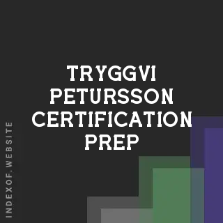 Tryggvi Petursson Certification Prep | Indexof