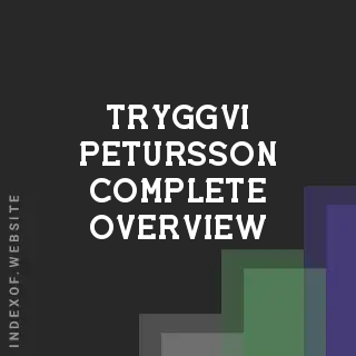 Tryggvi Petursson Complete Overview | Indexof
