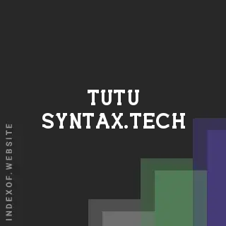 tutu-syntax.tech by Kalle Kurri site -  Indexof