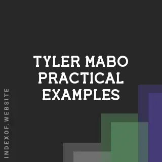 Tyler Mabo Practical Examples | Indexof