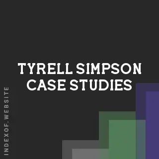 Tyrell Simpson Case Studies | Indexof