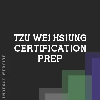Tzu-wei Hsiung Certification Prep | Indexof
