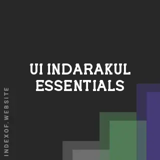Ui Indarakul Essentials | Indexof
