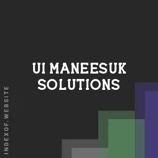 Ui Maneesuk Solutions | Indexof
