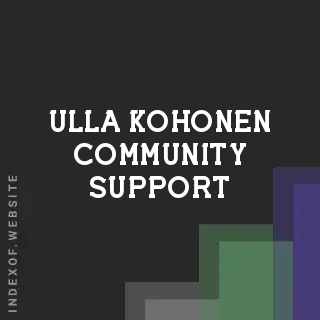 Ulla Kohonen Community Support | Indexof