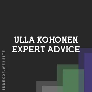 Ulla Kohonen Expert Advice | Indexof