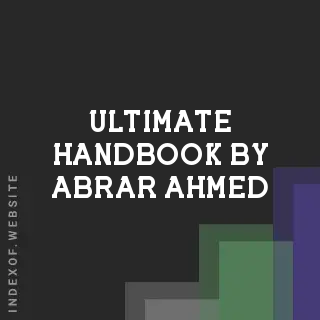 Ultimate Handbook by Abrar Ahmed | Indexof
