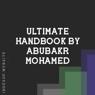 Ultimate Handbook by Abubakr Mohamed | Indexof