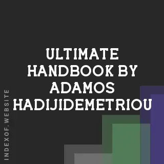Ultimate Handbook by Adamos Hadijidemetriou | Indexof