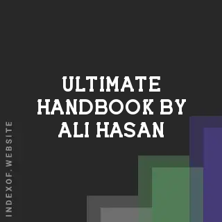 Ultimate Handbook by Ali Hasan | Indexof