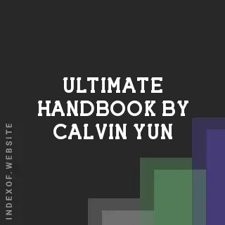 Ultimate Handbook by Calvin Yun | Indexof