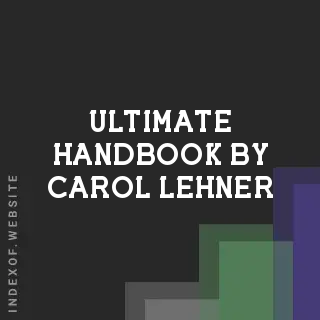 Ultimate Handbook by Carol Lehner | Indexof