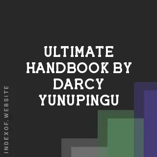 Ultimate Handbook by Darcy Yunupingu | Indexof