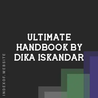 Ultimate Handbook by Dika Iskandar | Indexof