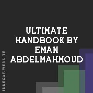 Ultimate Handbook by Eman Abdelmahmoud | Indexof