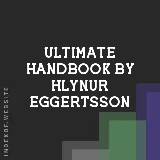 Ultimate Handbook by Hlynur Eggertsson | Indexof