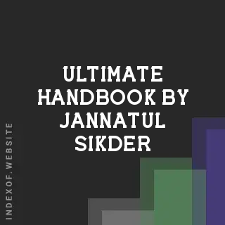 Ultimate Handbook by Jannatul Sikder | Indexof
