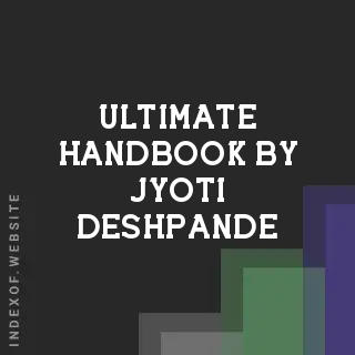 Ultimate Handbook by Jyoti Deshpande | Indexof