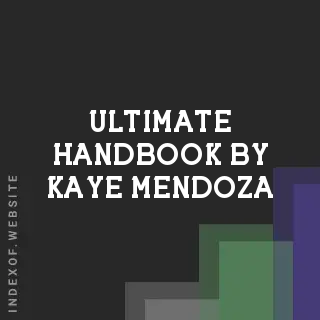 Ultimate Handbook by Kaye Mendoza | Indexof