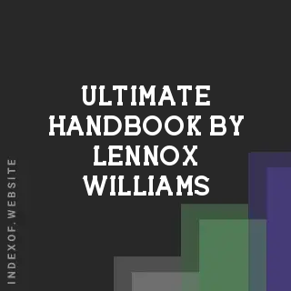 Ultimate Handbook by Lennox Williams | Indexof