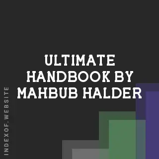 Ultimate Handbook by Mahbub Halder | Indexof