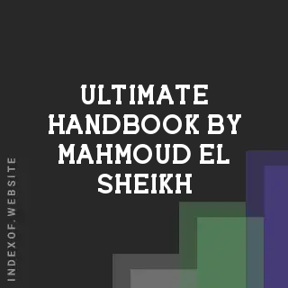 Ultimate Handbook by Mahmoud El-Sheikh | Indexof