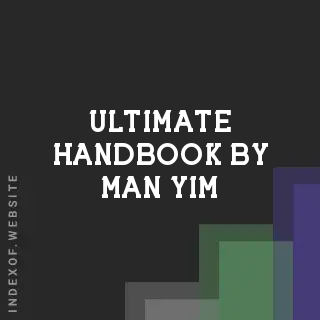Ultimate Handbook by Man Yim | Indexof