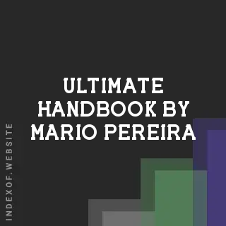 Ultimate Handbook by Mario Pereira | Indexof