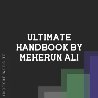 Ultimate Handbook by Meherun Ali | Indexof