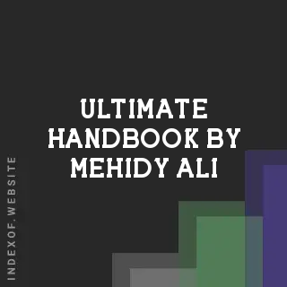 Ultimate Handbook by Mehidy Ali | Indexof