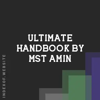 Ultimate Handbook by Mst Amin | Indexof