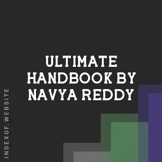 Ultimate Handbook by Navya Reddy | Indexof