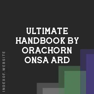 Ultimate Handbook by Orachorn Onsa-ard | Indexof