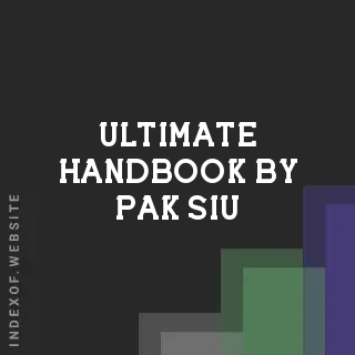 Ultimate Handbook by Pak Siu | Indexof