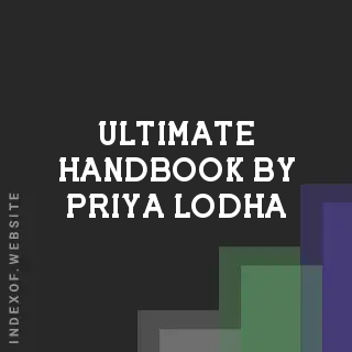 Ultimate Handbook by Priya Lodha | Indexof