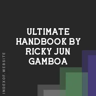 Ultimate Handbook by Ricky Jun Gamboa | Indexof