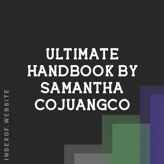Ultimate Handbook by Samantha Cojuangco | Indexof