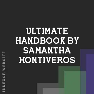 Ultimate Handbook by Samantha Hontiveros | Indexof