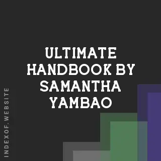 Ultimate Handbook by Samantha Yambao | Indexof