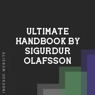 Ultimate Handbook by Sigurdur Olafsson | Indexof