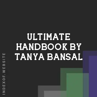 Ultimate Handbook by Tanya Bansal | Indexof