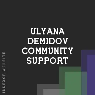 Ulyana Demidov Community Support | Indexof