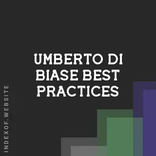 Umberto Di Biase Best Practices | Indexof