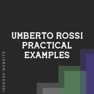 Umberto Rossi Practical Examples | Indexof